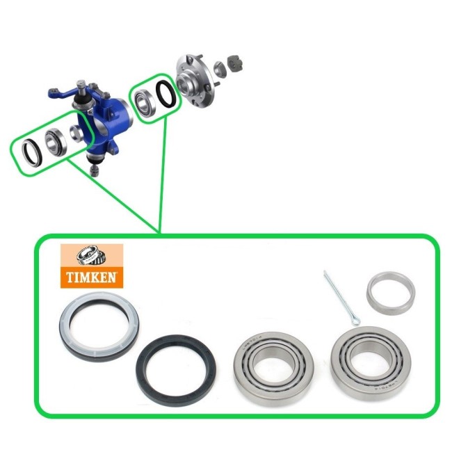 Roulement de roue avant - Disque 7.5'' et 8.4" - ORIGINE