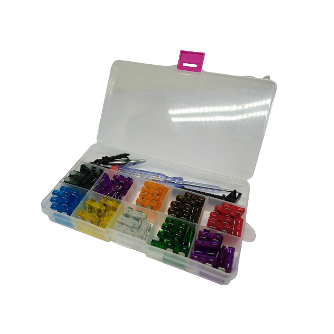 Boite assortiment de fusible et testeur  voiture ancienne anglaise