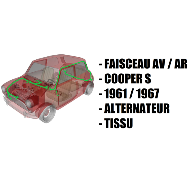 Faisceau électrique - MINI COOPER S - MK1 - Alternateur