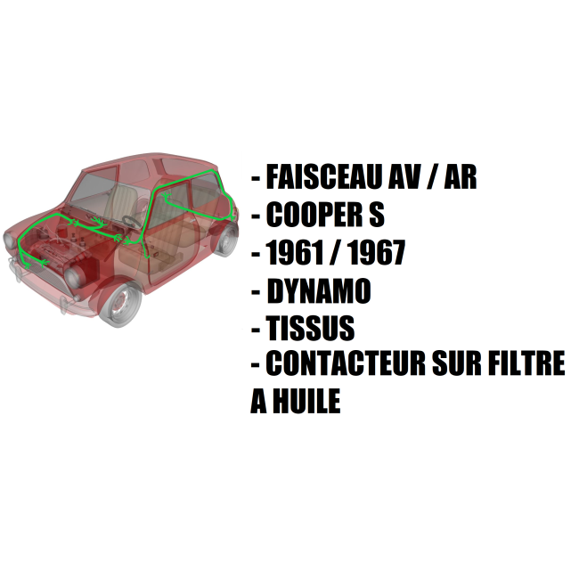 Faisceau électrique - MINI COOPER S - MK1 - Dynamo