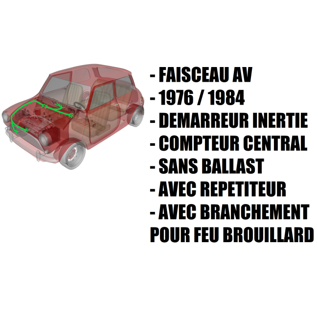 Faisceau électrique avant pvc Mayfair / Spécial