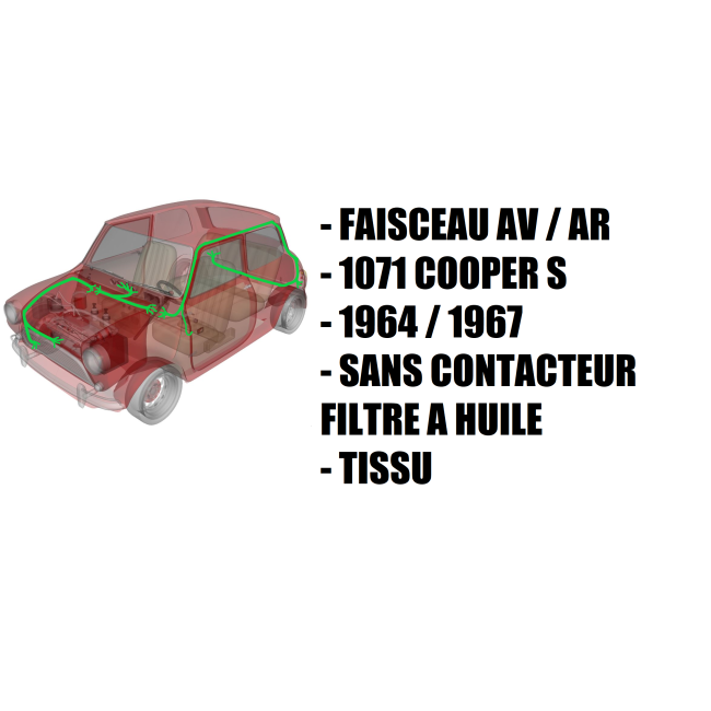 Faisceau électrique MINI COOPER S 1071 de 1964 à 1967