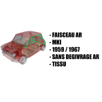 Faisceau électrique MINI de 1959 à 1967 partie arrière90708