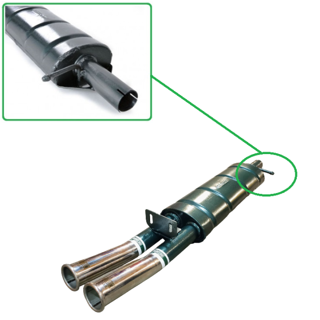 SIlencieux Maniflow Double Sortie Centrale suspendu - Austin Mini