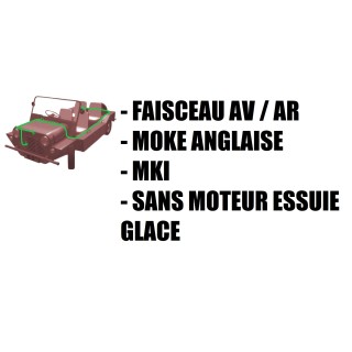 Faisceau électrique complet Mini Moke - 1964 à 1968 (Dynamo) voiture ancienne anglaise