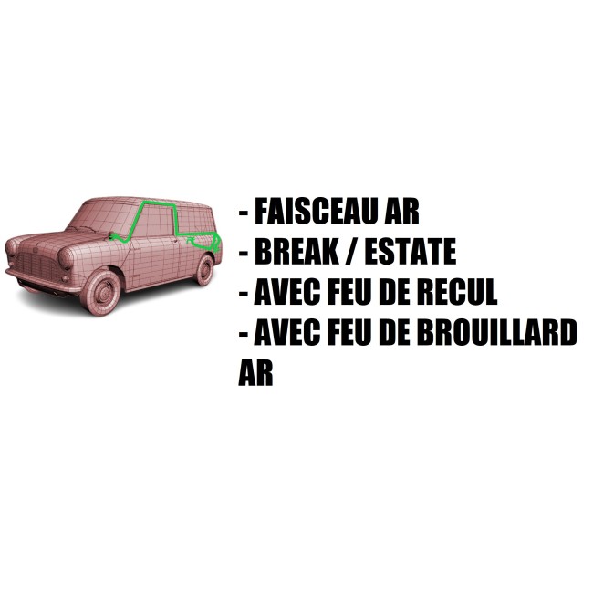 Faisceau éléctrique arrière MINI / break et clubman estate