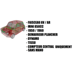 Faisceau complet - MINI 850cc- 59/60