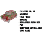 Faisceau électrique MINI de 1960 à 1963 / dynamo / démarreur au plancher