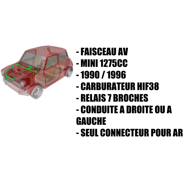 Faisceau électrique pvc - AV - 1990 1996 / HIF38 et 44