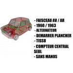 Faisceau électrique complet Austin Mini - 1960 à 1963 (Alternateur) voiture ancienne