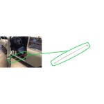 Barre de porte pour Show x2 ( 60 cm )  voiture ancienne anglaise