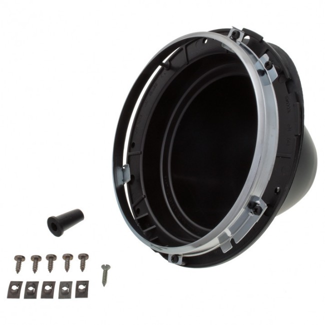 Kit bol de phare 7'' 2 vis plastique chromé MG Triumph mgb, tr6, sprite i, sprite ii