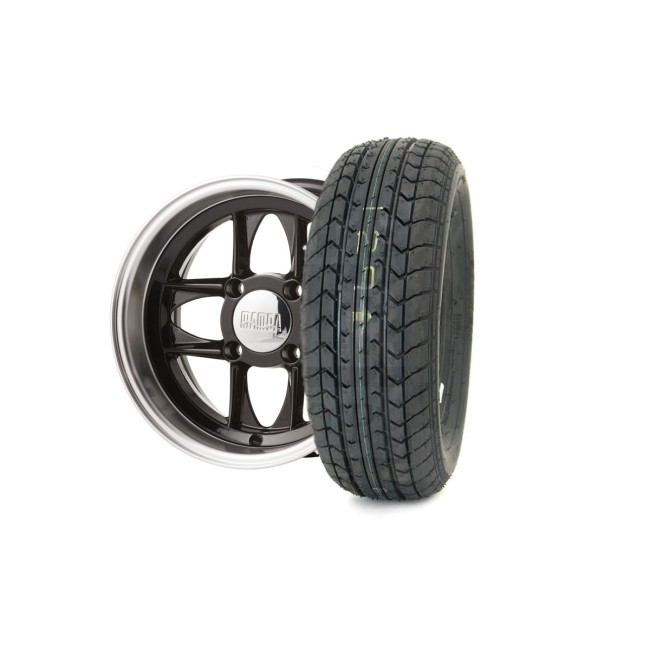 Pack 1 Jante 6x12 Mamba - Noir (Pneu au choix)  voiture ancienne anglaise