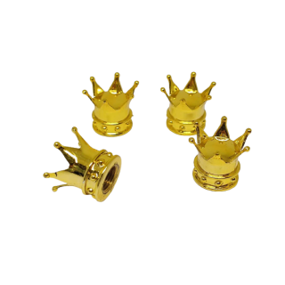 4 bouchons de valve "Couronne "