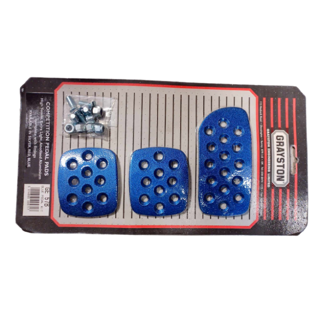 Kit pédale en alu anodisé bleu