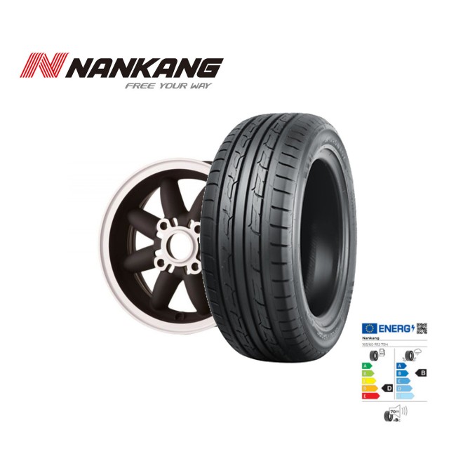 Pack 1 Jante 5x12 Rose Petal - Noir (Pneu au choix)