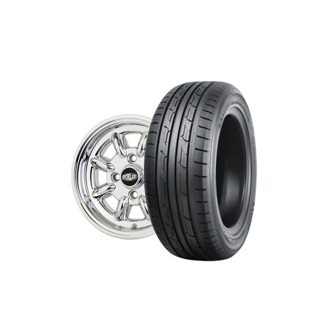 Pack 1 Jante  5x12 Superlight - Chrome (Pneu au choix)