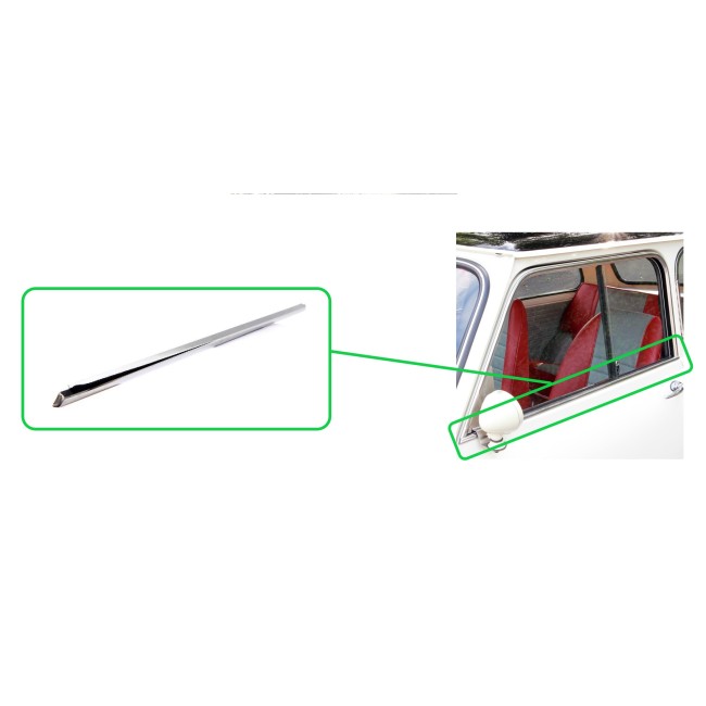 Baguette de vitre inférieur gauche - Mini 1959/69