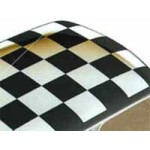 Drapeau noir damier de toit (toit blanc) - Austin Mini-Austin