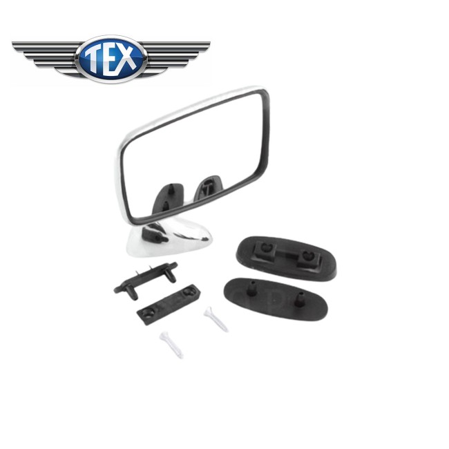 Rétro plat convexe DROITE - Chromé