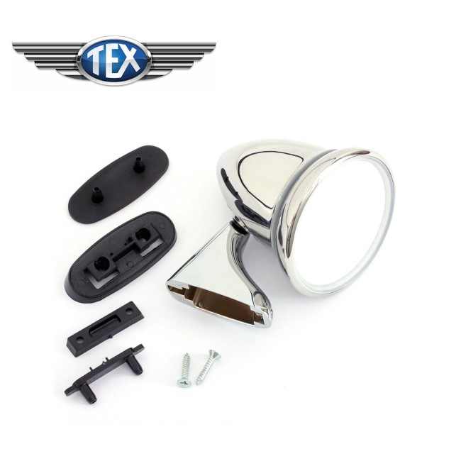 Rétro obus D - spécial Mini - INOX  - ''classic'' CONVEXE - Austin Mini