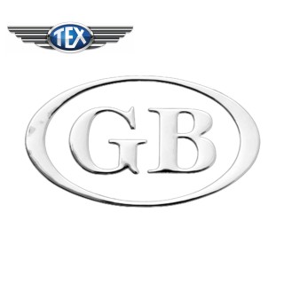 Lettre GB oval (plastic chromé) - Austin Mini