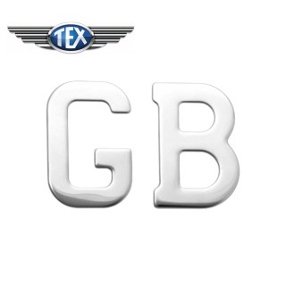 Lettre GB alu brossé - Austin Mini