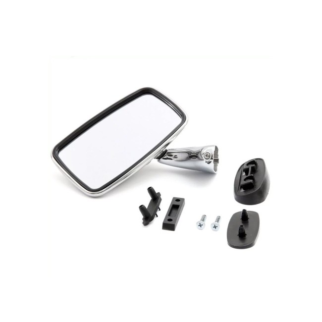 Rétro plat chromé inox Gauche Austin Mini