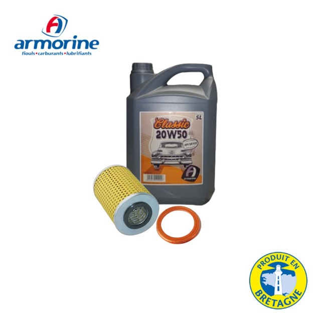 Pack Vidange Armorine 20w50, 5L