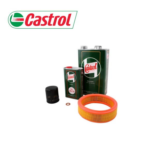 Pack vidange CASTROL 20w50 + Filtre air standard