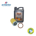 Pack vidange Armorine 20w50 5L - Filtre papier