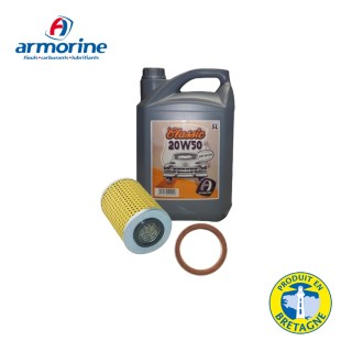 Pack Vidange Armorine 20W50 5L - Filtre papier
