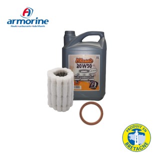Pack Vidange Armorine 20w50 - Filtre feutre