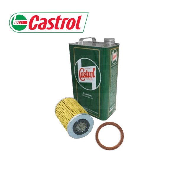 Pack Vidange Castrol 20w50 - Filtre papier