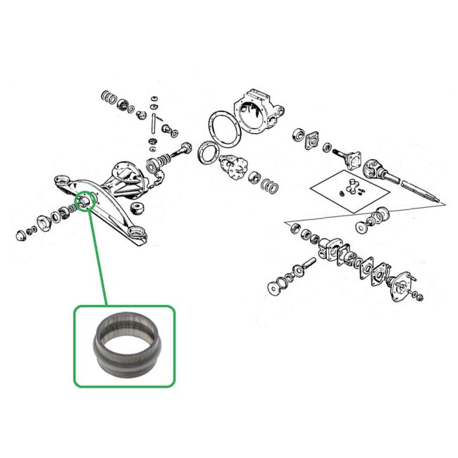 Entretoise de roulement d'entrée de pont - Triumph