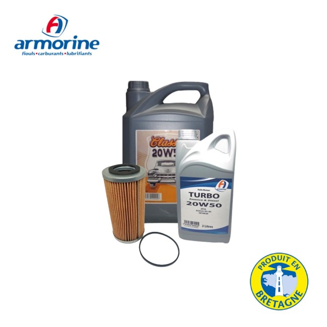 Pack Vidange Armorine 20W50 5L + 2L