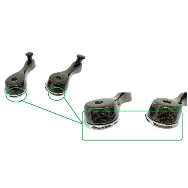 Poignée lève vitre Austin Mini - Carbone - DESTOCK