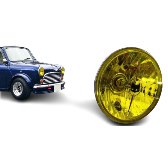 Phare avec veilleuse S.E.V MARCHAL verre jaune