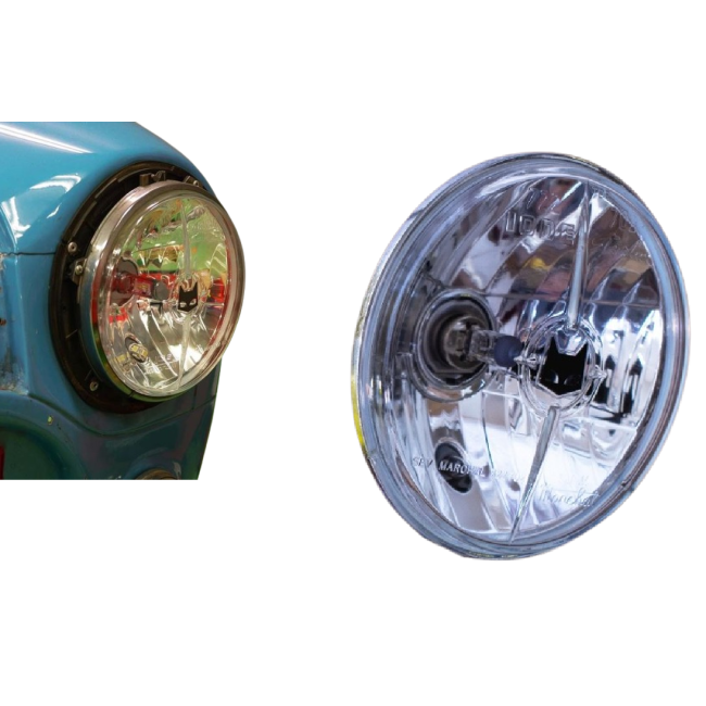 Phare avec veilleuse S.E.V MARCHAL verre Blanc