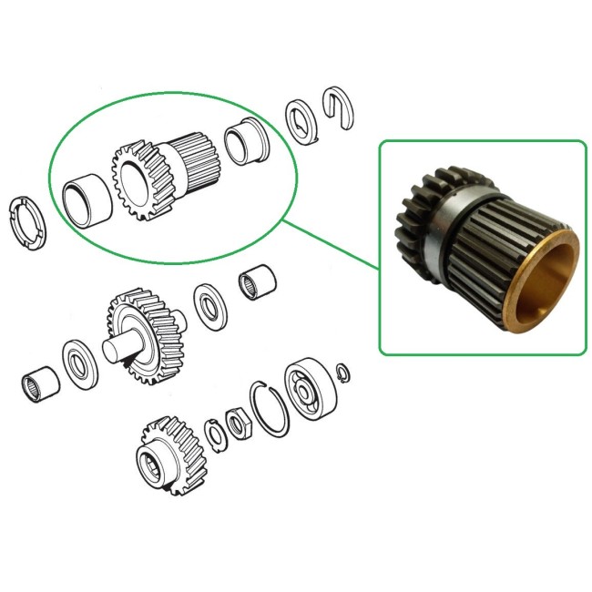 Pignon primaire Austin Mini 970cc/1071cc/1275cc (24 dents)