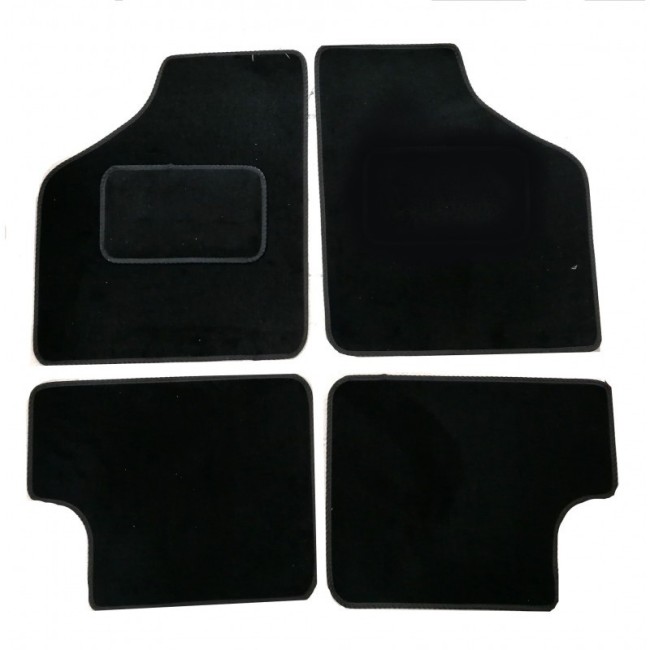 4 tapis de sol (noir)- Austin Mini
