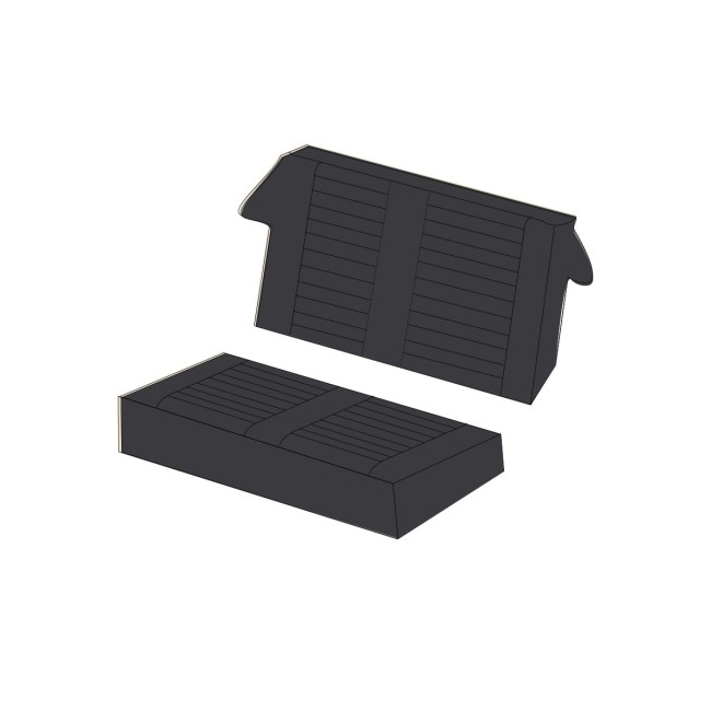 Housse de banquette Austin Mini - Innocenti Cooper 1300 (Noir)