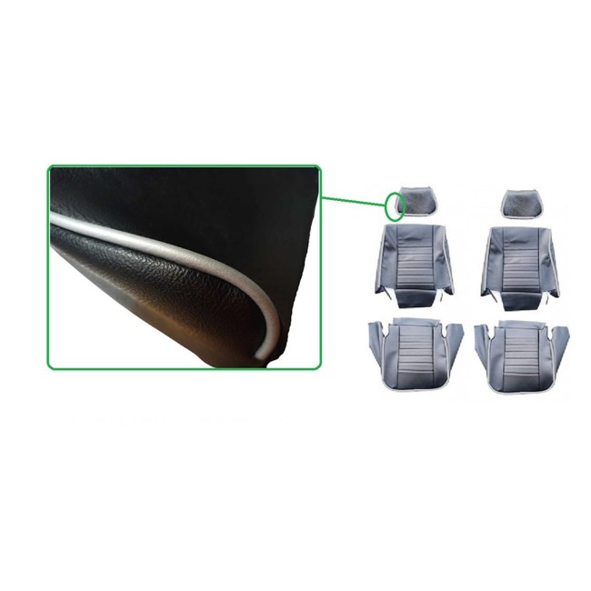 Housse de siège avant Austin Mini - MK4 é MK5 (Noir/Gris)