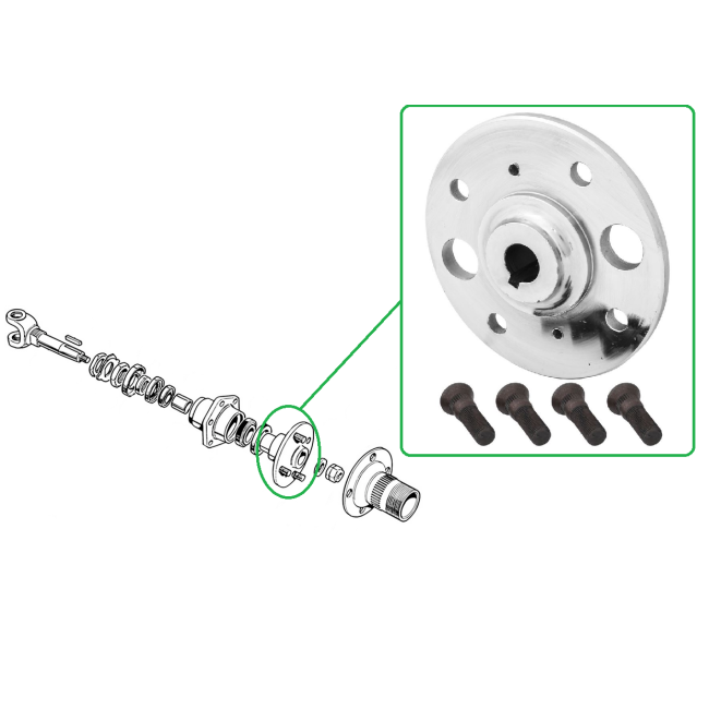 Porte roue Arrière - Triumph TR4A / TR5 / TR6