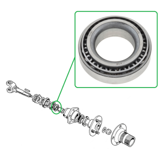 Roulement roulement Arrière - Triumph