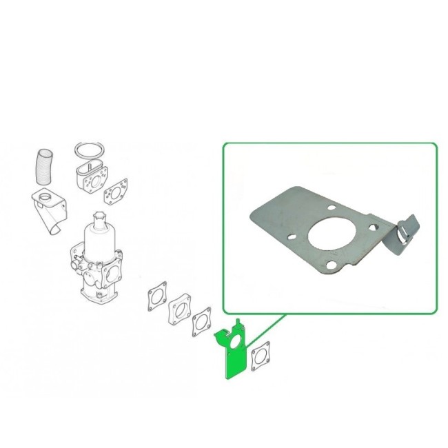 Plaque pare-feu - Carbu SU HIF - Austin Mini