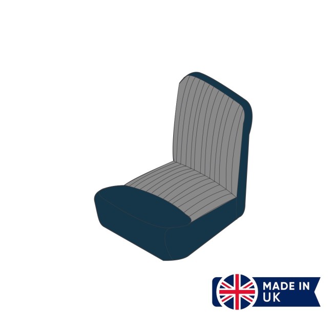 Housse de siège avant Austin Mini - Mk1 Sewn face (Bleu nuit/Fleck) ORIGINE