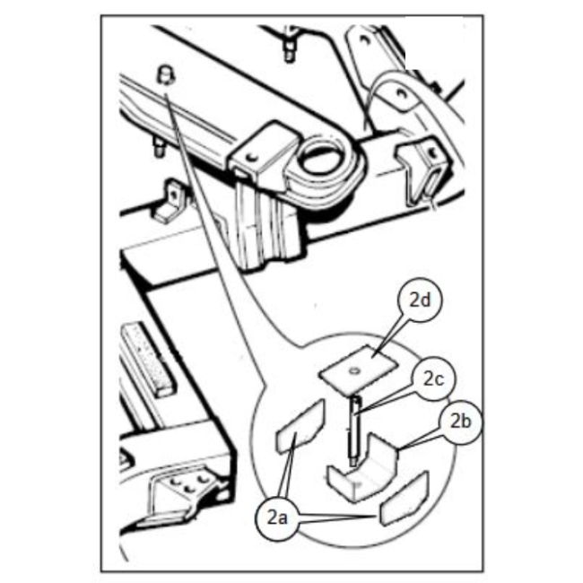 Kit renfort de pont arrière Triumph - 1967 à 1976
