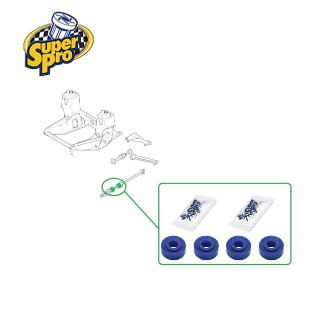 Silent-bloc tirant de chasse Austin Mini - Polyuréthane SUPERPRO