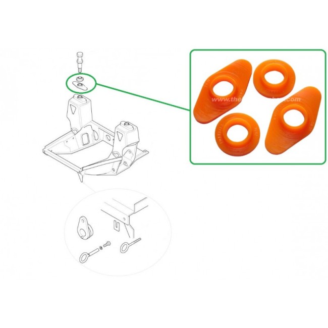Pack Silent bloc berceau avant - Polyflex